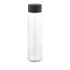 Turia 750 Glasflasche, 780 ml. Mit schwarzem Deckel Durchsichtig