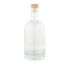 Piave Glasflasche 800ml. Mit Holzdeckel Durchsichtig
