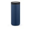 Rhine Thermobecher 600ml aus recy. Edelstahl, doppelwandig, mit 360°-Push-Deckel Marineblau