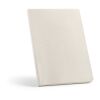 Austen A5 Notizbuch mit Hanfeinband. 196 Seiten aus 80gsm recy.Papier Pastel Weiß | ohne Werbeanbringung | Nicht verfügbar | Nicht verfügbar | Nicht verfügbar