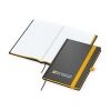 Notizbuch Hardcover Color-Book Ausstattung farbig Gelb | DIN A5 | ohne Werbeanbringung | Winkelkaro | Siebdruck-Digital inkl.