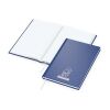 Notizbuch Note-Book Ecken spitz Hardcover matt-farbig Dunkelblau | DIN A5 | ohne Werbeanbringung | Punktraster
