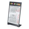 Tischkalender Desktop 3 Color Metallaufsteller farbbeschichtet Anthrazit | 105 × 230 mm | ohne Werbeanbringung | 1 Jahr