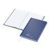 Notizbuch Note-Book Ecken spitz Hardcover matt-farbig Dunkelblau | DIN A5 | ohne Werbeanbringung | Winkelkaro