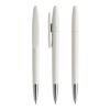 Prodir DS5 Drehkugelschreiber matt weiß | Schwarz | ohne Werbeanbringung | ohne Werbeanbringung | Metall satiniert