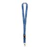 Gewebte Schlüsselbänder PMS Wunschfarbe | ohne Werbeanbringung | 10 mm | Ovaler Karabiner | Kunststoff-Verschluss | Ohne Safetyclip | Ausweishülle hoch