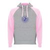 Badet zweifarbiger Kapuzenpullover für Kinder  heather grau-hellrosa | 11/12