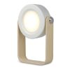 Coollux Multifunktions-LED-Lampe mit Bambusgriff Weiss