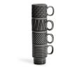 Sagaform Kaffee & Mehr Espressotasse 4-tlg. 100ml Dunkelgrau | ohne Werbeanbringung