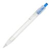 R-PET-Kugelschreiber Blau Weiss-Blau Weiss | 1-farbiger Tampondruck | in Verlängerung vom Clip | 30 mm x 7 mm | Nicht verfügbar