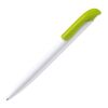 Kugelschreiber Modell Atlas Hardcolour Weiss-Hellgrün | 1-farbiger Tampondruck | Clip | 30 mm x 8 mm | Nicht verfügbar