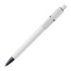 Kugelschreiber Baron hardcolour Weiss-Schwarz | 1-farbiger Siebdruck | 90° vom Clip | 45 mm x 25 mm | Nicht verfügbar