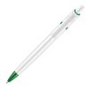 Kugelschreiber Ducal hardcolour Weiss-Grün | 1-farbiger Siebdruck | 270° vom Clip | 40 mm x 25 mm | Nicht verfügbar