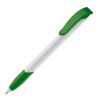 Kugelschreiber Apollo Hardcolour Weiss-Grün | 1-farbiger Siebdruck | 180° vom Clip | 40 mm x 25 mm | Nicht verfügbar
