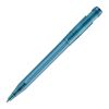 Kugelschreiber Pier Clear Transparent Blau Weiss-Blau Weiss | 1-farbiger Siebdruck | 270° vom Clip | 45 mm x 25 mm | Nicht verfügbar