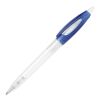 Kugelschreiber Bio-S! Clear Transparent Blau / Weiss | 1-farbiger Siebdruck | 270° vom Clip | 40 mm x 25 mm | Nicht verfügbar