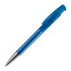 Kugelschreiber Avalon Transparent mit Metallspitze Blau Weiss-Blau Weiss | 1-farbiger Siebdruck | 90° vom Clip | 50 mm x 25 mm | Nicht verfügbar