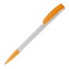 Kugelschreiber Deniro Hardcolour Weiss-Orange | 1-farbiger Tampondruck | Clip | 30 mm x 7 mm | Nicht verfügbar