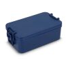 Doppelte Lunchbox mit Besteck Marineblau | ohne Werbeanbringung | Nicht verfügbar | Nicht verfügbar