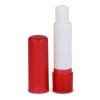 Klassischer Lippenpflegestift aus recycelten Materialien Rot Weiß | ohne Werbeanbringung | Nicht verfügbar | Nicht verfügbar