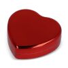 Lippenbalsam in Flacher metallischer Herzformdose rot | ohne Werbeanbringung | Nicht verfügbar | Nicht verfügbar