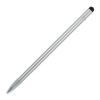 Langlebiger Aluminiumbleistift mit Radiergummi Silber | Digitaldruck | Schaft | 95 mm x 5 mm | Nicht verfügbar
