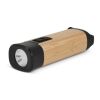 Wiederaufladbare R-ABS & Bamboo Taschenlampe schwarz | ohne Werbeanbringung | Nicht verfügbar | Nicht verfügbar | Nicht verfügbar