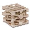 Holzpalette für Zettelblock Natur | ohne Werbeanbringung