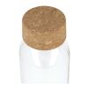 Recycling-Glasflasche mit Korkdeckel 500ml Transparent | ohne Werbeanbringung | Nicht verfügbar | Nicht verfügbar