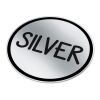 Vinyl Sticker Rund Ø 35 mm Silber | 1-farbiger Digitaler Aufkleber | Seite 1 | Ø 35 mm | Nicht verfügbar