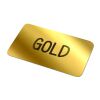 Vinyl Sticker Rechteck 30x15mm Gold | 1-farbiger Digitaler Aufkleber | Seite 1 | 30 mm x 15 mm | Nicht verfügbar