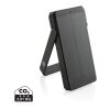 Skywave 10000mAh Solarpowerbank aus RCS recycelt. Kunststoff schwarz | ohne Werbeanbringung | Nicht verfügbar | Nicht verfügbar