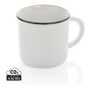 Vintage Keramiktasse weiß-weiß | ohne Werbeanbringung | Nicht verfügbar | Nicht verfügbar