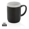 Keramiktasse mit weißem Rand, 300ml schwarz-weiß