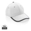 Impact AWARE™ 280gr Brushed rCotton 6 Panel Kontrast-Cap weiß | ohne Werbeanbringung | Nicht verfügbar | Nicht verfügbar | Nicht verfügbar