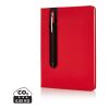 Basic Hardcover PU A5 Notizbuch mit Stylus-Stift rot | ohne Werbeanbringung | Nicht verfügbar | Nicht verfügbar | Nicht verfügbar