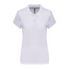 Damen Piqué Cotton Polo weiß | 3XL