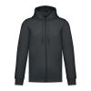 Recycled Vegan Unisex Zip-Hoodie anthrazit | 3XL | ohne Werbeanbringung