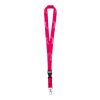 Polyester Schlüsselband PMS Wunschfarbe | ohne Werbeanbringung | 15 mm | Runder Karabiner | Metall-Verschluss | Ohne Safetyclip | Ausweishülle hoch