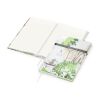 Notizbuch Note-Book RECYCLING Ecken spitz Papier-Hardcover individuell bedruckt recyceltes Papier matt | Winkelkaro