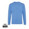 Iqoniq Denali ungefärbt. Rundhals-Sweater aus recycelter BW blau meliert | XXL | ohne Werbeanbringung | Nicht verfügbar | Nicht verfügbar | Nicht verfügbar