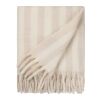 VINGA Lioro Decke aus GRS Wollmischung beige
