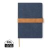 VINGA Bosler Notizbuch aus RCS recyceltem Canvas navy blau