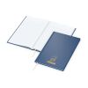 Notizbuch Memo-Book EXPRESS Umfang klein Hardcover matt-farbig Dunkelblau | DIN A5 | ohne Werbeanbringung