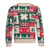 Weihnachtspullover L-XL beige