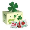 Geschenkbox Mini Kleeblatt 4c Euroskala | Fruchtkaramellen Kaubonbons