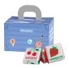 Geschenkbox Mini Koffer 4c Euroskala | Fruchtkaramellen Kaubonbons