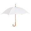 Regenschirm mit Holzgriff 190T Polyester weiß | ohne Werbeanbringung | Nicht verfügbar | Nicht verfügbar | Nicht verfügbar