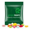 Minitüte 10 g American Style Jelly Beans weiß | ohne Werbeanbringung | Kompostierbare Folie