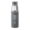 Flasche recyceltes Glas 500 ml dunkelgrau